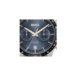 Hugo Boss Tourmaster men's watch with blue dial and carnation gold two-tone bracelet