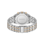 Hugo Boss Tourmaster men's watch with blue dial and carnation gold two-tone bracelet