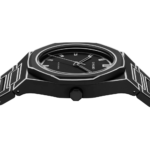 D1 Milano Polycarbon Black Watch PCBJ33 with matte black dial and polycarbonate strap.