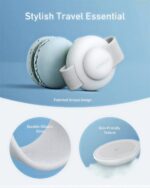 Anker 3-in-1 MagGo Wireless Charging Station White displaying iPhone and Watch