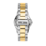 Maserati Men Competizione Silver Watch with Two-Tone Gold and Steel Strap