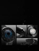 CIGA Design x Label Noir Blue Planet II Black Star watch with DLC titanium case