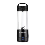 Nutribullet Portable Blender NB-PB475K black color with a 475 ml cup and USB-C charging port.