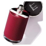 Red textured bottle of Dunhill London Icon Racing Red Eau de Parfum 100ml