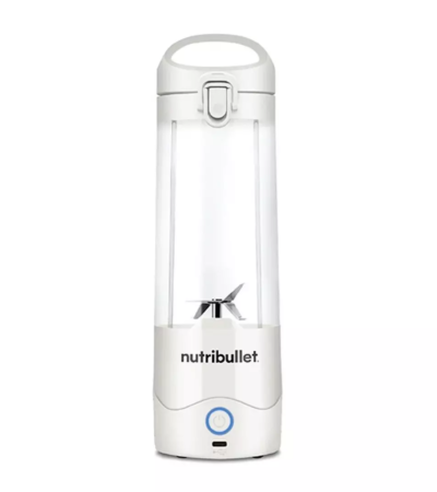 The Nutribullet Portable Blender NB-PB475W in off-white is showing the 475 ml cup and motor base.