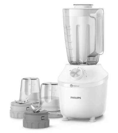 Philips HR2191/30 White Blender with 1.25L jar and accessories