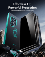 ESR Armorite Privacy Screen Protector for Samsung Galaxy S26 Ultra showing 28 degree privacy angle