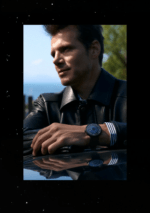 CIGA Design x Label Noir Blue Planet II Black Star watch with DLC titanium case