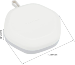 Small white silicone ice cube tray with flexible easy-release mold