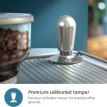 Philips Silver Semi Espresso Machine PSA3228/01 with dual bean containers and milk jug