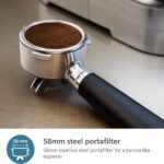 Philips Silver Semi Espresso Machine PSA3228/01 with dual bean containers and milk jug