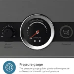 Philips Silver Semi Espresso Machine PSA3228/01 with dual bean containers and milk jug