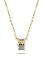 The Charriol Forever Magnifique stainless steel necklace features a twisted cable design.