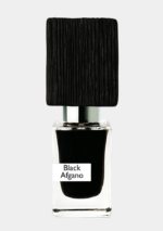 Nasomatto Black Afgano 30mL bottle with signature charred wood cap