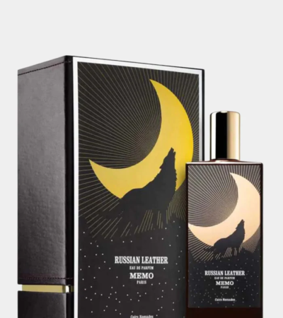 Memo Paris Russian Leather 75ml EDP bottle with illustrated gold cap