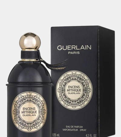 Guerlain Encens Mythique 100ml EDP bottle in opaque brown with gold label