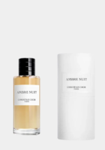 Dior Ambre Nuit 125ml EDP bottle with minimalist white label and black cap