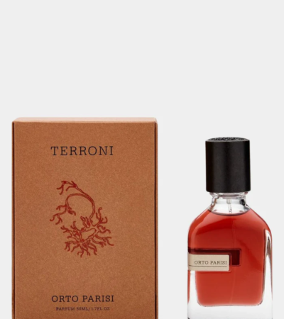 Orto Parisi Terroni 50ml Parfum bottle with volcanic stone textured cap