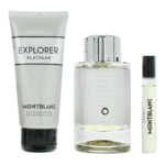 Montblanc - 3-Piece Explorer Platinum Eau de Parfum and Shower Gel Gift Set - Image 3