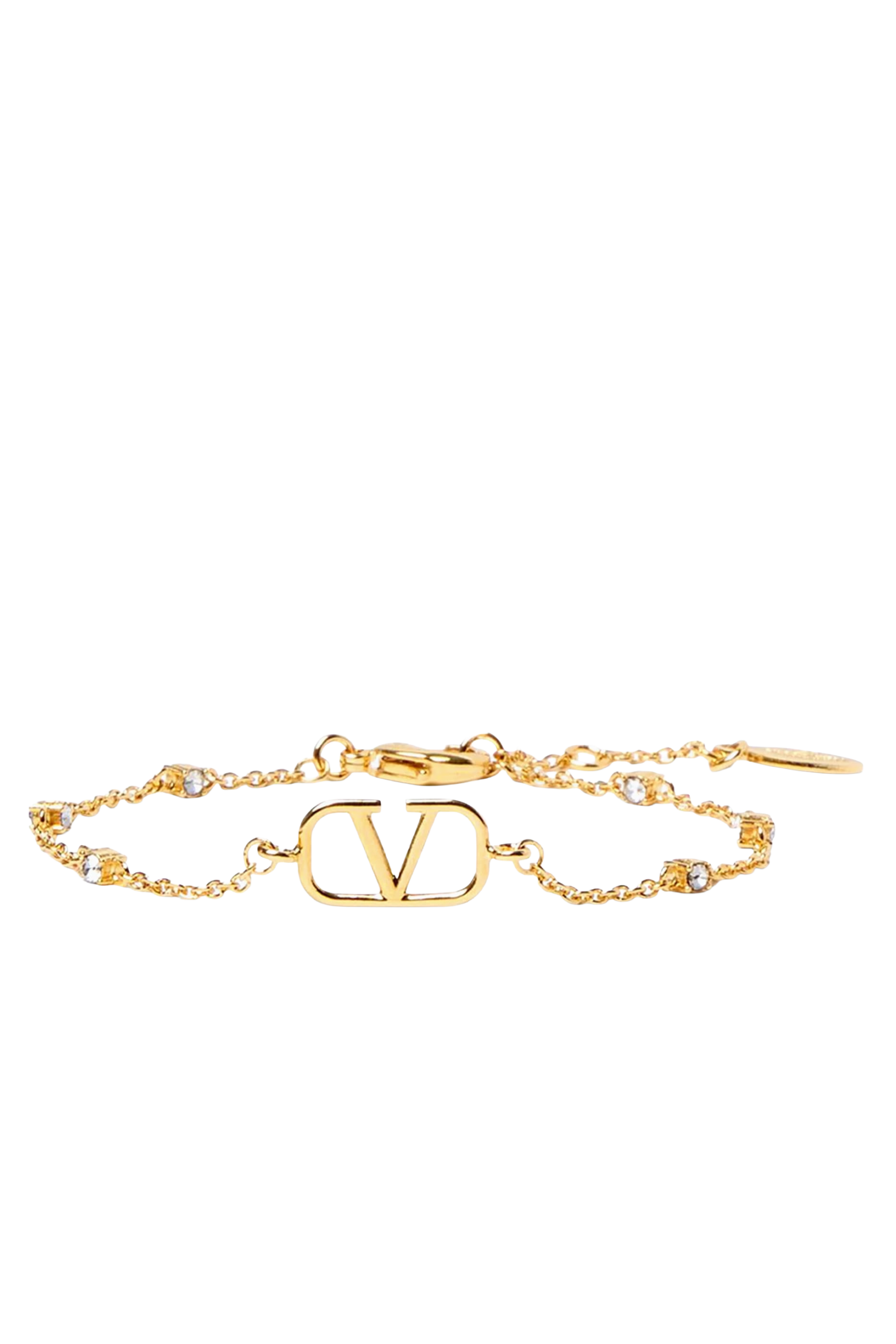Valentino Garavani VLogo Signature Swarovski® Crystal Metal Bracelet