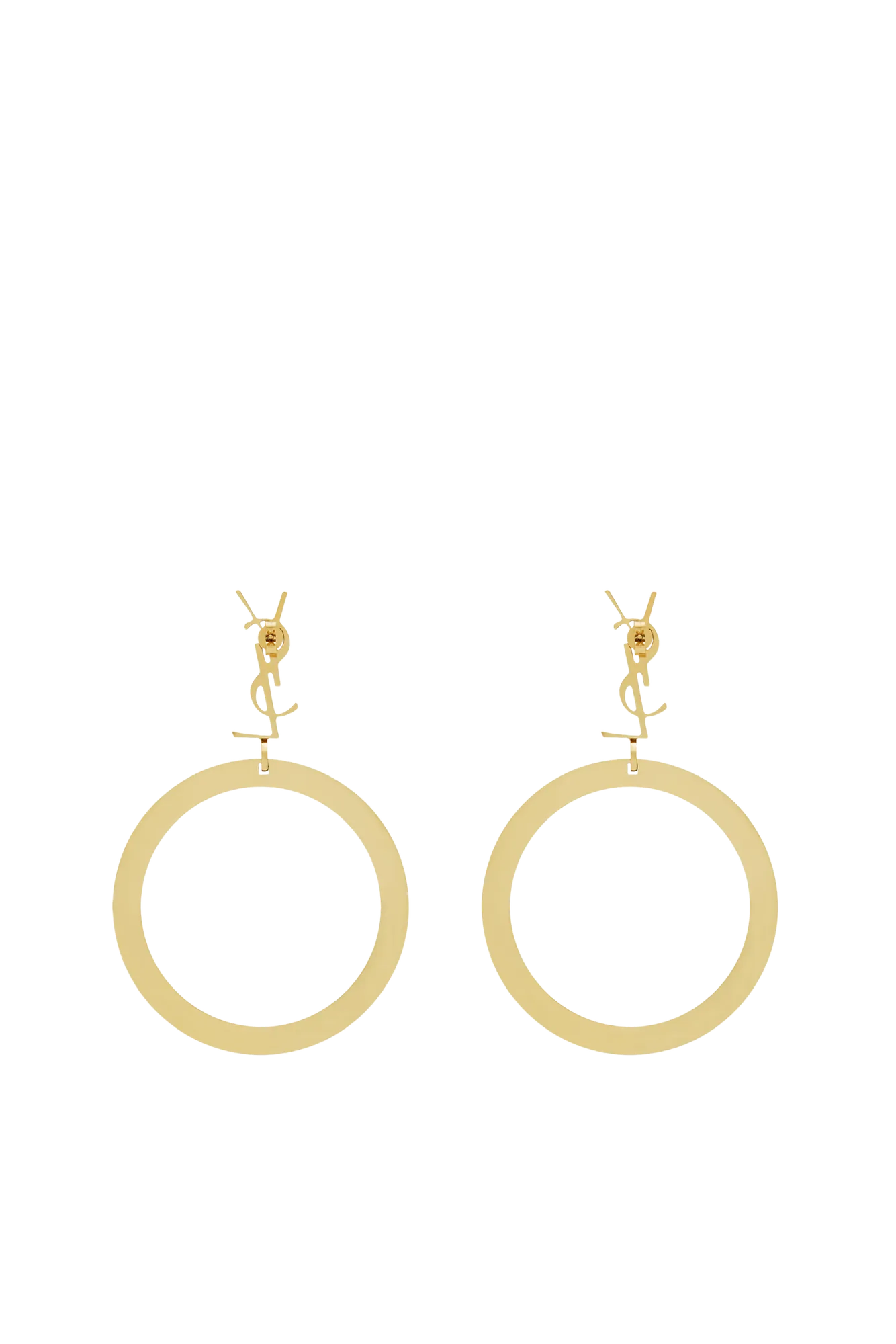 20260729_022544_15beb176-87d8-453d-a0ca-15ab5773ba6e.webp Saint Laurent - Cassandre Pendant Hoop Earrings - Image 1