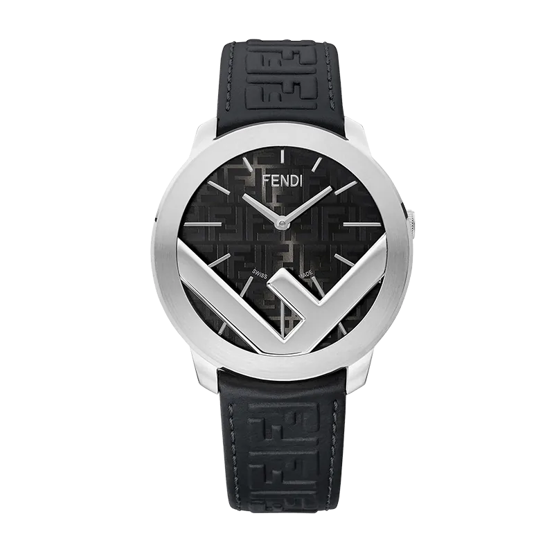 Fendi – F is Fendi Geometric Black Dial Watch (41mm)