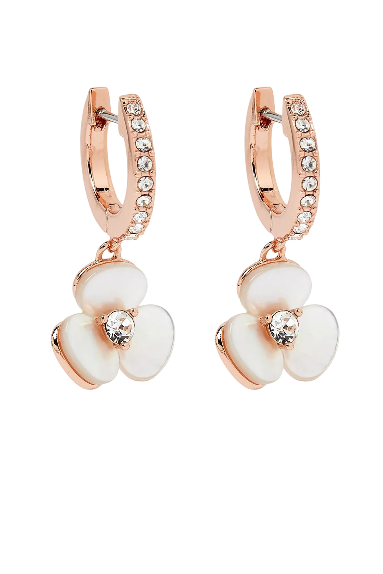 Kate Spade - Disco Pansy Drop Earrings, Metal & Steel Posts