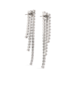 CZ by Kenneth Jay Lane - Strand Graduated Drop Earrings - Image 2