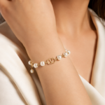 Valentino Garavani - VLogo Signature Bracelet in Metal with Glass Beads - Image 6
