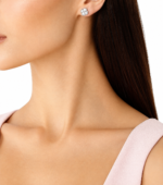 Kate Spade - Spade Flower Pavé Studs (Silver) - Image 3