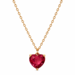 Kate Spade - My Love July Heart Pendant, Plated Metal & Cubic Zirconia