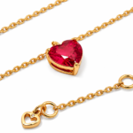 Kate Spade - My Love July Heart Pendant, Plated Metal & Cubic Zirconia - Image 2