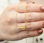 Necklace Name Zynb in Arabic- Necklace Brass with Arabic Script - Image 2