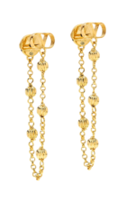 Valentino Garavani - Vlogo Signature Drop Earrings in Gold-Tone Metal