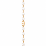 Valentino Garavani - VLogo Signature Bracelet in Metal with Glass Beads - Image 3