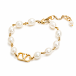 Valentino Garavani - VLogo Signature Bracelet in Metal with Glass Beads - Image 2
