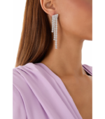 CZ by Kenneth Jay Lane - Strand Graduated Drop Earrings - Image 4