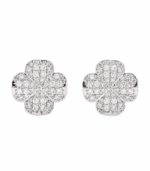 Kate Spade - Spade Flower Pavé Studs (Silver)