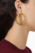 Saint Laurent - Cassandre Hoop Earrings - Image 4