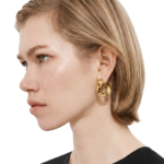 Bottega Veneta - Prisma Earrings, 18K Gold-Finish Sterling Silver - Image 4