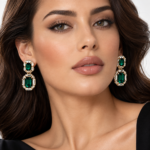 Anton Heunis – Crystal Drop Earrings in Gold-Plated Brass - Image 3