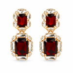 Anton Heunis – Crystal Drop Earrings in Gold-Plated Bras