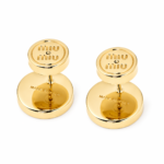 Miu Miu – Enameled Logo Stud Earrings - Image 2