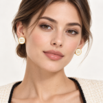 Miu Miu – Enameled Logo Stud Earrings - Image 4