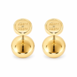 Miu Miu – Enameled Logo Stud Earrings - Image 3