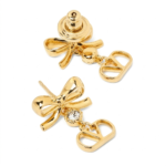 Valentino Garavani – VLogo Signature Swarovski® Earrings in Gold-Tone Metal - Image 2