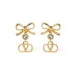 Valentino Garavani – VLogo Signature Swarovski® Earrings in Gold-Tone Metal
